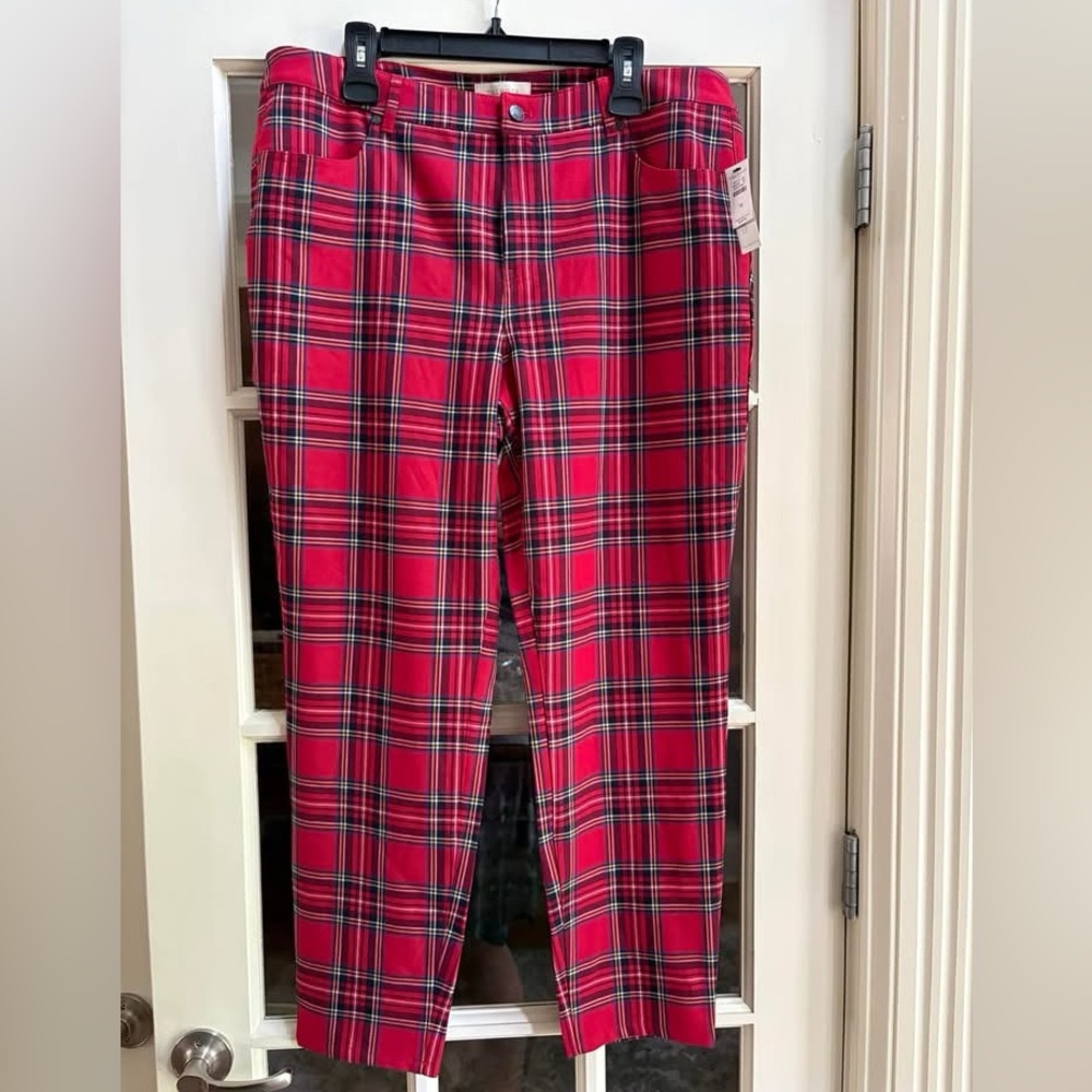 Talbots Holiday Plaid Pants